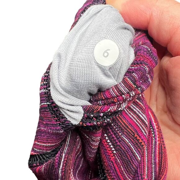 Lululemon Wunder Under Pant III  Space dye twist regal plum sz 6 - Picture 2 of 4